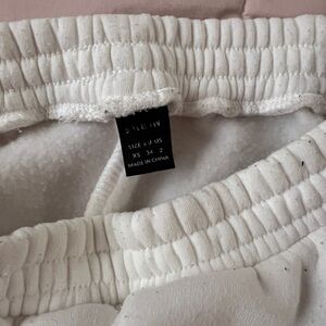 SHEIN White Track Pants